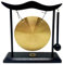 Chinesischer Desktop-Gong, Fengshui, Mini-Tisch-Gong, befestigter Schlägel, Chan-Sekte, Musikinstrumente, Familiendekorationen, Urlaubsgeschenke, befestigtes rotes Seilarmband (ungemustert)