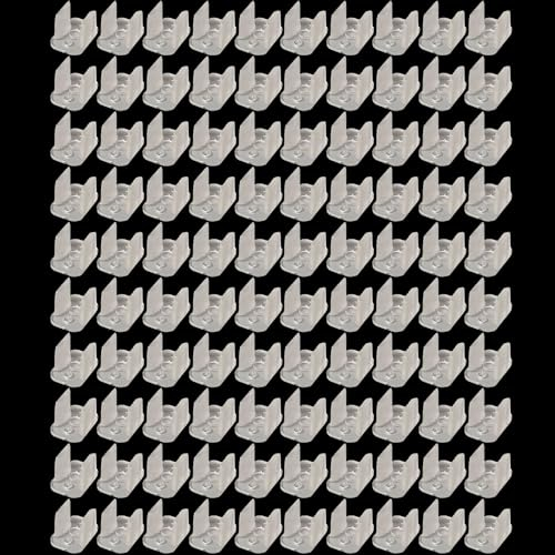 tooloflife 100 Stück LED Lichtschlauch Clips, Halter für 6-7mm Neon Wandmontage, LED Lichterkette Wandleuchte, Familie, Parties, Festivals, Hochzeiten