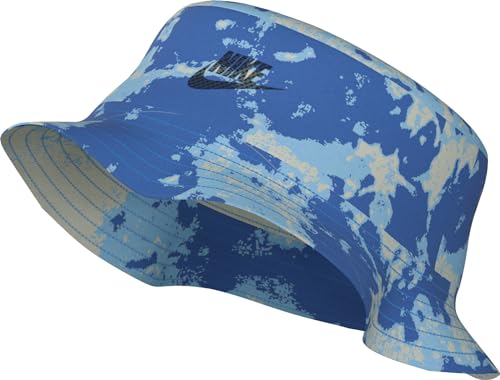 Nike Unisex Headwear U Nk Apex Bucket Sq Splsh L, Photo Blue/Light Silver/Black, FN4202-406, S