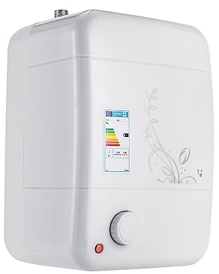 8L Calentador de agua eléctrico Instantáneo 1500 W Termo Electrico Pequeño Calentador de agua de cocina 0.7 Mpa Temperatura Ajustable para Baño,Cocina,Fregaderos