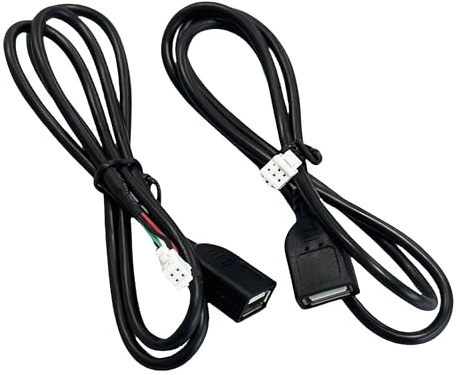 Epronic Adaptateur de Câble USB 4 Broches & 6 Broches pour Autoradio Android Adaptateur USB Câble Connecteur pour Autoradio Voiture Stéréo