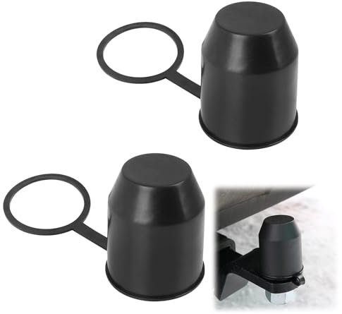 Anhängerkupplung Schutzkappe,2er Set Anhängerkupplung Abdeckkappe für 50mm Kugelkopf Anhänger Kupplung,Staubdicht und Wasserdicht,Universal Kugelabdeckung für Auto,Wohnmobil,Anhänger Kugelkopfschutz