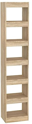 HETFTJN Bookcase Bookshelf Wohnzimmerschränke Apothekerschrank Küche - Bücherregal/Raumteiler Sonoma-Eiche 40x30x198 cm für Wohnzimmer Büro Badezimmer Schlafzimmer