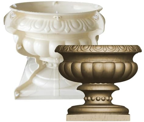 Flower Pot Mould Bonsai Pot Mould Cement Garden Planter Mould Jewelry Storage Box Mould Craft Making Tool for Concrete Home Decoration