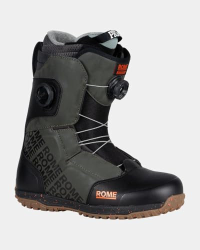 Rom Bodega Boa Boa Boa Snowboardstiefel für Herren, 2024/2025, Schwarz/Olivgrün, Größe 45