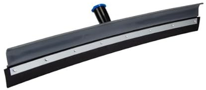 Unger Professional Lock-On 22” Curved AquaDozer Floor Squeegee – Lightweight Rubber Floor Squeegee, Garage Floor Squeegee, Durable Squeegee for Tile, Smooth Concrete, Basements, Hurricane Clean-Up
