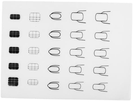Didiseaon Coussinet à ongles tapis de pratique de nail art de coloration pour vernis à ongles Impression d'autocollants pour ongles tapis à ongles en silicone tapis de nail art