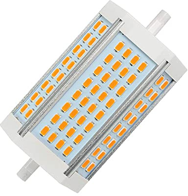 LED 30W R7S Dimmbar 118mm LED Leuchtmittel Kaltweiß 6000K LED Lampe J118 TYP 3000lm entspricht 300W Halogenlampe, 200° Abstrahlwinkel, FüR Garage Boden Stehleuchte (3000K-Warmweiß, 30W)