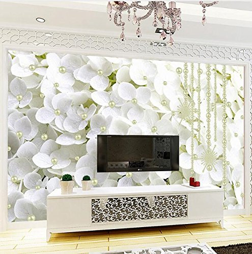 Fototapete Orchidee Fototapete 3D Vliestapete Moderne Design Wandtapete Küche Flur Wohnzimmer Büro Badezimmer Kinderzimmer 300cm×210cm(Breite x Höhe)