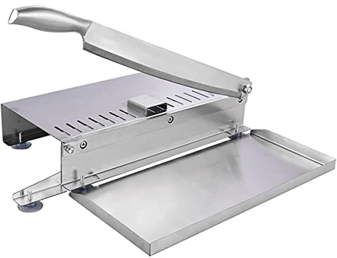 SHENJIA Taglia Ossa Manuale in Acciaio Inox Carne, tritacarne Commerciale Costole affettatrice Alimentare Macchina affettatrice per Pollo Manzo Pesce Carne congelata Verdure