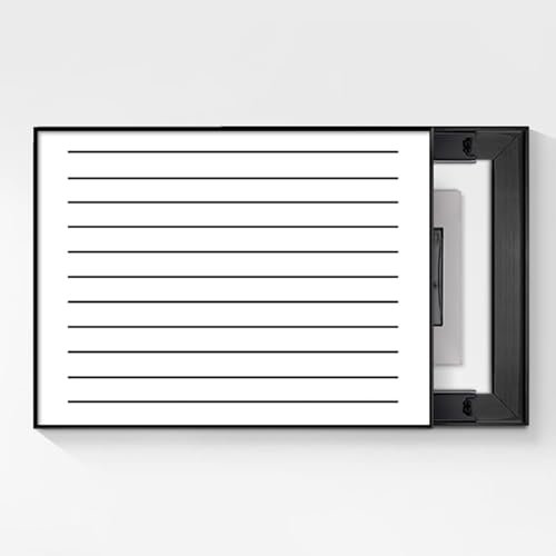 Sicherungskasten Abdeckung Schrank, Weißer Zählerkasten, dekoratives Gemälde, mit geräuschloser Rutsche, Push-Pull-Schalttafel/dekorativer Kastenschalter, Rahmen for Verstecken von Gemälden(B,45x35cm/