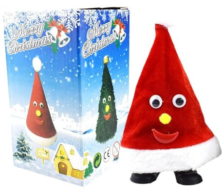 Generisch Elektrische Weihnachtsmütze,Tanzende Weihnachtsmütze,Elektrische Schaukel, beweglicher Weihnachtsbaum | Interaktive rotierende animierte Weihnachtsdekorationen für Kleinkinder