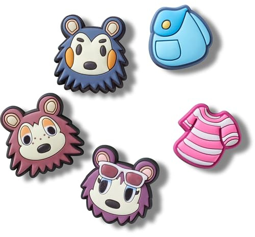 Crocs Unisex Jibbitz Charms, Animal Crossing Creator, 5 Stück