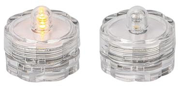 Ideen mit Herz | LED-Leuchten mit Flammen-Effekt | Blütenform | LED-Leuchtmittel | Flackerlicht | 2 Stück | inklusive Batterien