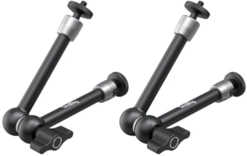 SMALLRIG 9,8 Zoll Magic Arm 2er Pack, verstellbare Gelenk Friktionsarmhalterung mit 1/4-20 Gewindeschraube, für Kameramonitor/LED-Licht-Setup - 5317
