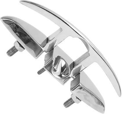 aqxreight Pull Up Marine Cleat, Marine Dock Cleat Line Hook Seil Cleat Boot Hardware mit Deck Cleats, Edelstahl Dock Cleat für Boot Yacht Schnellboot, RV Boat Cleat