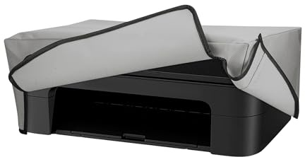 kwmobile Drucker Schutzhülle für Canon PIXMA TS3550i / TS3551i - Flexible Abdeckung, robustes Cover, dünne Staubschutzhülle, passgenaue Hülle aus Stoff, Hellgrau