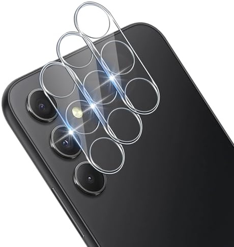 Xunzii 3 Stück Kameraschutz für Samsung Galaxy A34 5G für Panzerglas, 9H Härte Anti- Kratzer Linse Schutzfolie, HD Klar Linse Glas Folie Anti-Kratzen Hinten Kamera Schutz