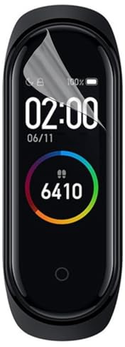 PHONILLICO Pellicola protettiva in plastica per orologio Xiaomi Mi Band 4C [6 pezzi] Protezione per schermo ultra resistente