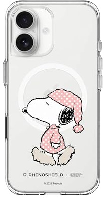RhinoShield Clear Hülle für MagSafe für iPhone 17 | Snoopy Starker Magnet, Anti-Vergilbung, transparent, hohe Klarheit, stoßfest, Fallschutz nach Militärstandard