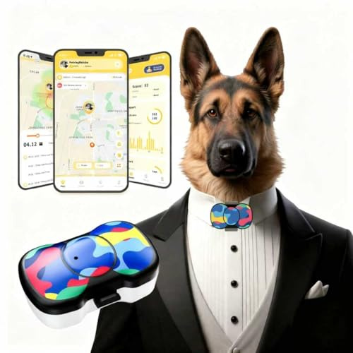 4G Smart Dog GPS Tracker, Real-Time Location Tracking, Virtual Fence Alarm, Pet Activity Monitor, IP67 Waterproof, Long Battery Life, Chew-Proof Design with 3 Protective Shells, App Control