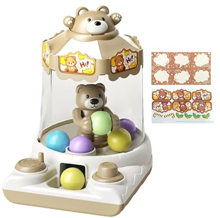 Générique Mini Claw Machine Toy, Kids Prize Grabber Game Gashapon Dispenser Fun Interactive Candy Catcher Maschine, Indoor Party Birthday Family Entertainment Game for Boys Girls Teens