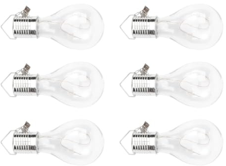 Sosoport 6 Pièces Ampoule Suspendue Solaire en Fil de Cuivre, Lampe LED sans Câblage, Facile à Installer, Lumière Blanche Chaude pour Cour et Maison
