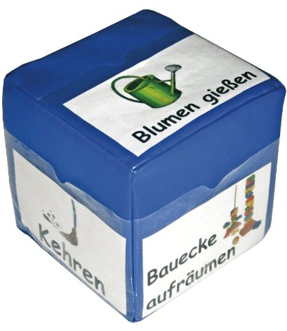 EDUPLAY 120125 - Würfel mit Taschen, Blau