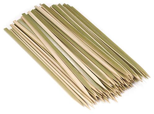 BambooMN Brand - Premium Flat Style Bamboo Wood BBQ Kebab Meat and Fruit Food Skewers, 8.3 - 1,000 pcs