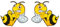 2er Set Aufkleber Böse Biene I 15 x 13 cm I außenklebend I für Auto, LKW, Motorrad, Moped, Mofa, Roller, Fahrzeuge, UV- und witterungsbeständig, für Waschanlagen geeignet I kfz099