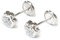 Mondepetit AG-0031 - Pendientes de bebe/niña plata Margarita 4 mm - Estuche Regalo