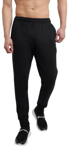 Champion Pantalon de Jogging Powerblend, en Polaire, Confortable pour Homme (Standard ou Grande Taille), Taille M