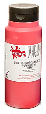 Scola Peinture acrylique pure rouge écarlate 500 ml