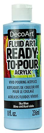 DECO ART Fluid Art Sky Blue, One Size