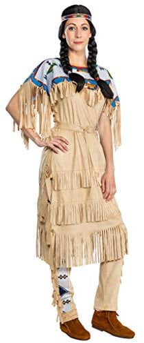 Maskworld Nscho-tschi Kostüm - Indianerin - Größe: M - Lizenz-Kostüme aus den Karl-May-Filmen für Karneval und Motto-Party