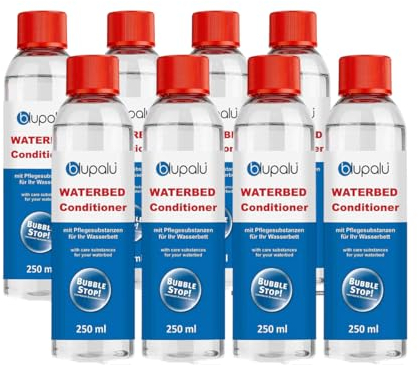 blupalu Wasserbett Conditioner Premium Care – 3x 250ml – Wasserbetten Konditionierer gegen Gerüche & Algen, Pflege für alle Wassermatratzen & Systeme aller bekannten Hersteller