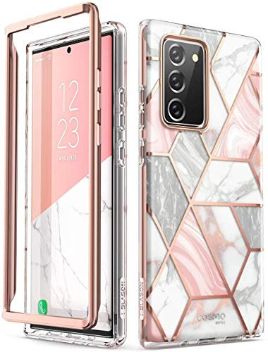 i-Blason Glitzer Hülle für Samsung Galaxy Note 20 (6.7) Handyhülle Bumper Case Glänzend Schutzhülle Cover [Cosmo] OHNE Displayschutz 2020 Ausgabe, Marmor