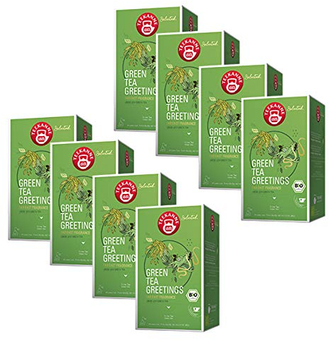 Teekanne Selected Bio Green Tea Greetings / 8er Pack