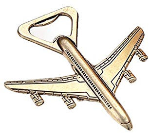 U/K schön1X Metall Goldene Flugzeug Flaschenöffner Herren Souvenir Geschenk Bar Tool Neu Freigegeben