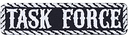 TASK FORCE Aufnäher/Aufbügler Tactical Morale Patch zum annähen/aufbügeln | Bügelbilder Spezialeinheit Geschenk Militär Applikation für alle Stoffe | 100x25mm
