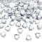 FINGERINSPIRE 60 Stück 25 mm Herzform Acryl Strass Steine Klare Selbstklebende Kristalle Bling Strass Aufkleber mit Behälter, Große Kristalle Strass mit Flacher Rückseite, Valentinstag Juwelen