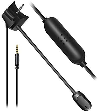 Luckxing Microphone Perche à câble - QuietComfort 35 Quiet Comfort 35 II Contrôle du Volume pour Playstations PS4s Controller - PC - Boompro Mic Compatible avec QC35 II, QC35