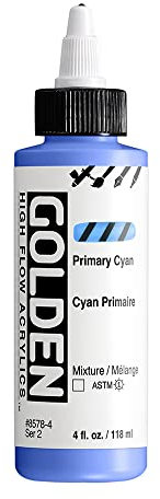 Golden : High Flow: Pintura acrílica: 118 ml): cian primario: S2