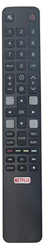 VINABTY 06-IRPT45-IRC802N Telecomando Sostituito Adatto Per TCL 4K Smart TV ARC802NP U60P6026 55DP600 50DP600 43DP600 65DP670 55DP670 55DP660 55UC6406 55US6106 55X2US 55X4US 65UC6596