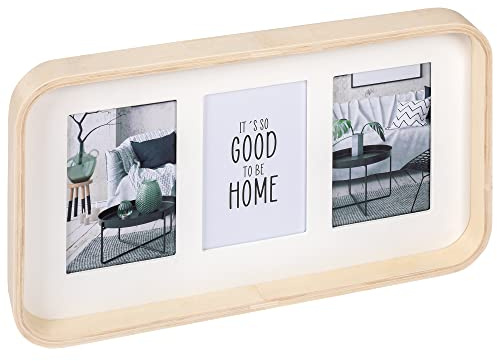 walther design Bilderrahmen natur 3X 10x15 cm Galerierahmen mit Holzpassepartout, Urban Nature SK315H