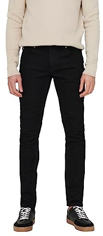 ONLY & SONS Herren Onsloom Slim Black 4324 Jeans Vd, Black Denim, 30W / 32L
