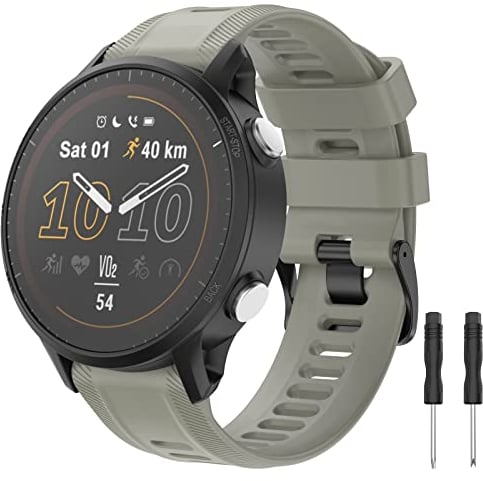 MYSNBKN Armbänder Kompatibel mit Garmin Forerunner 945/955/935/EPIX 2 Armband, Silikon Ersatzarmband für Fenix 6/Forerunner 965/745/Approach S62 Uhrenarmband