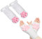 SIROLISA Niedliches Katzenpfoten-Kostüm, Kawaii-Katze, Cosplay, Kawaii, weiche 3D-Zehenbohnen, fingerlose Katzenklauenpfoten, Cosplay-Set für Damen (weiße kurze Handschuhe + Socken)