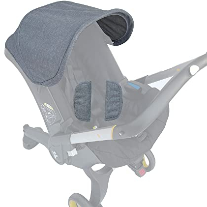 Brogtorl Kinderwagen Überdachung, Sonnenschirm Kompatibel mit Doona Autositz Kinderwagen (Grau)