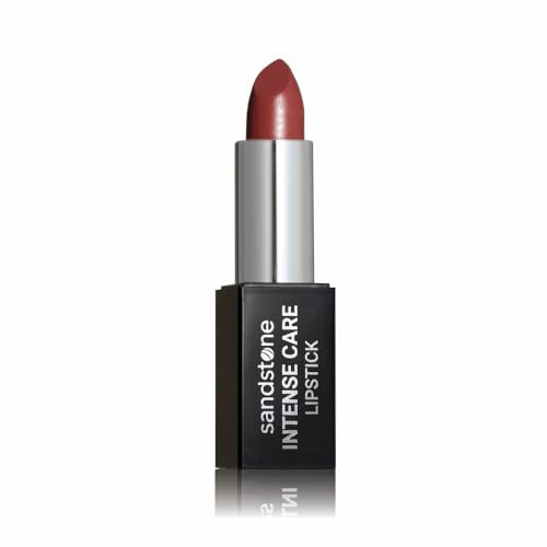 Sandstone Scandinavia - Intense Care Lipstick, Hypoallergen, Hochpigmentierter, Langlebig, Feuchtigkeitsspendende und pflegende Formel, Vegan, ohne duft oder Geschmack (48 Busy Girl, 3,5 g)